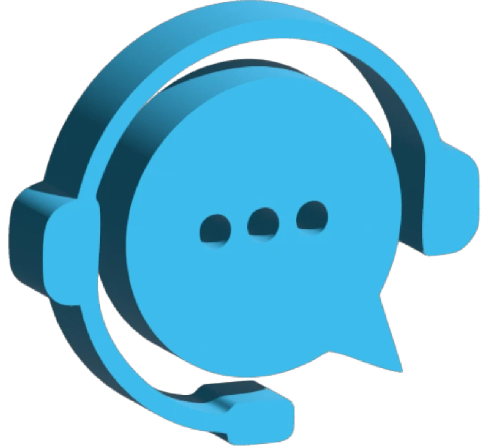 Burbuja de conversación con auriculares